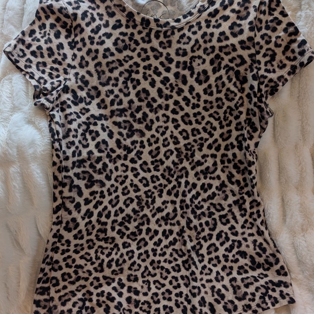 NEW INC Leopard Print Women's Top